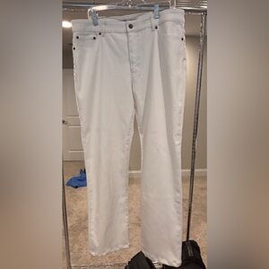 Lauren Ralph Lauren Premier Straight stretch white jeans size 16 preppy classic